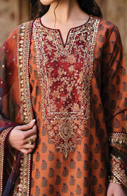 Xenia - Rumi Luxe'25 By Xenia Embroidered Chiffon Suit Unstitched 3 piece - Formal Collection - aubranz.com