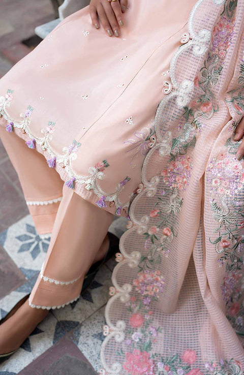 Zaha - Festive Unstitched Lawn'24 By Zaha Lawn Suit Unstitched 3 Piece Summer Collection - aubranz.com