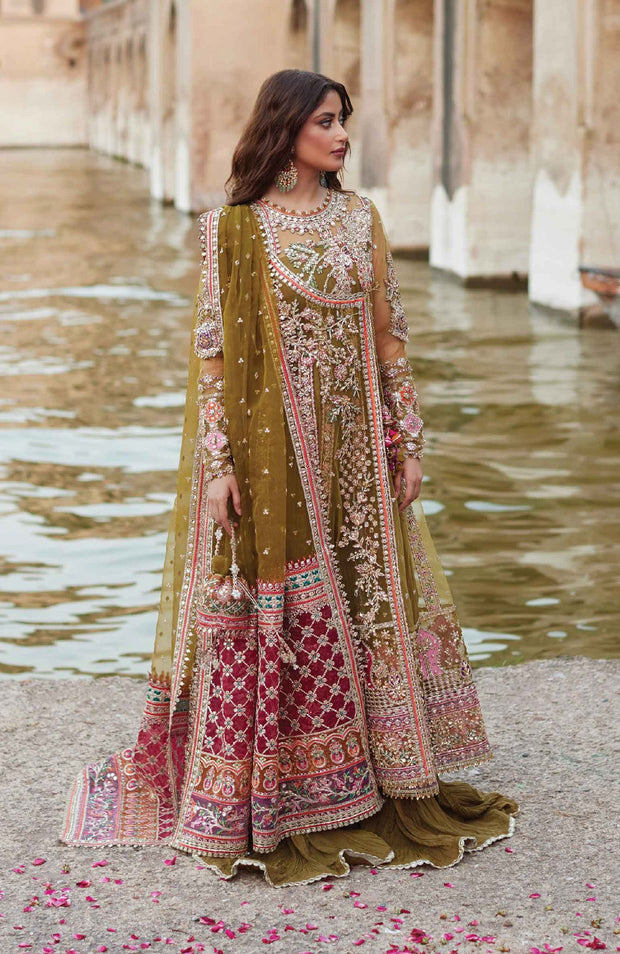Qalamkar - Qalamkar shadmani raw silk'24 embroidered suits unstitched 3 piece - festive collection - aubranz.com