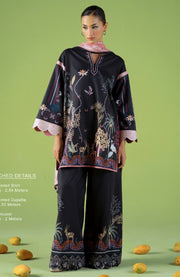 Saira_Rizwan - Joolie Prints Collecetion'25 By Saira Rizwan Printed Lawn Suit Unstitched 3 Piece - Summer Collection - aubranz.com