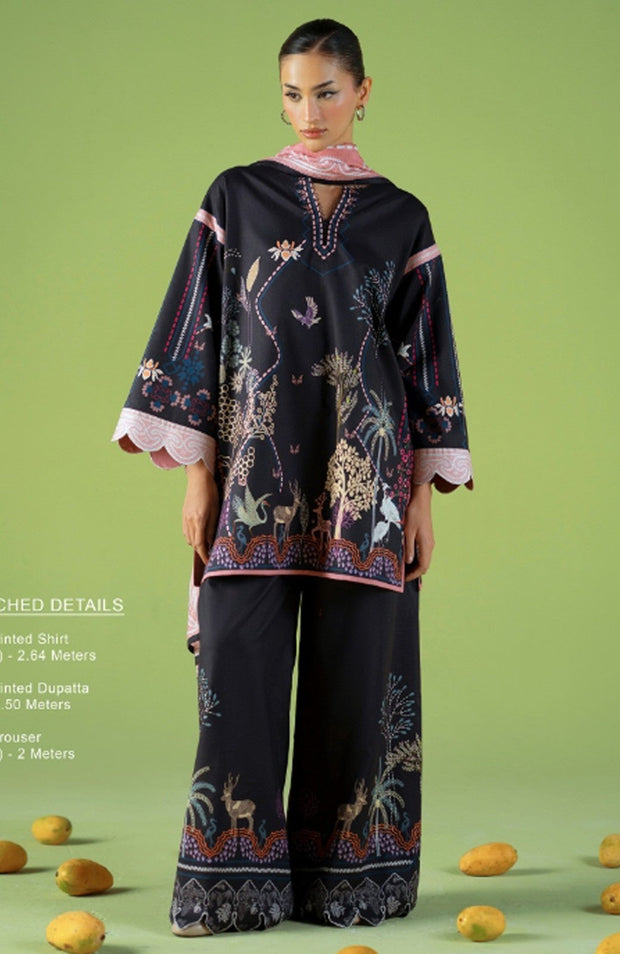 Saira_Rizwan - Joolie Prints Collecetion'25 By Saira Rizwan Printed Lawn Suit Unstitched 3 Piece - Summer Collection - aubranz.com