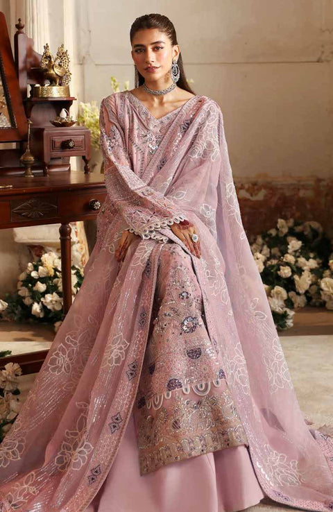 Nureh - Jhoomro By Nureh Embroidered Organza Suit Unstitched 3 Piece - aubranz.com