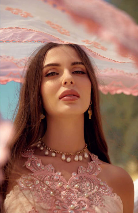 Sadiaasad - Noor Eid Laserkari By Saadia Asad Embroidered Lawn Suit Unstitched 3 Piece NSAEH24L 05 Summer Collection - aubranz.com