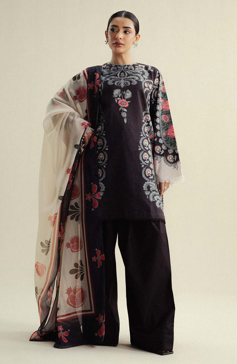 Zara_Shahjahan - Coco Prints'25 Vol-4 by Zara Shahjahan Printed Lawn Suits Unstitched 3 Piece - Summer Collection - aubranz.com