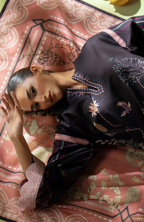 Saira_Rizwan - Joolie Prints Collecetion'25 By Saira Rizwan Printed Lawn Suit Unstitched 3 Piece - Summer Collection - aubranz.com