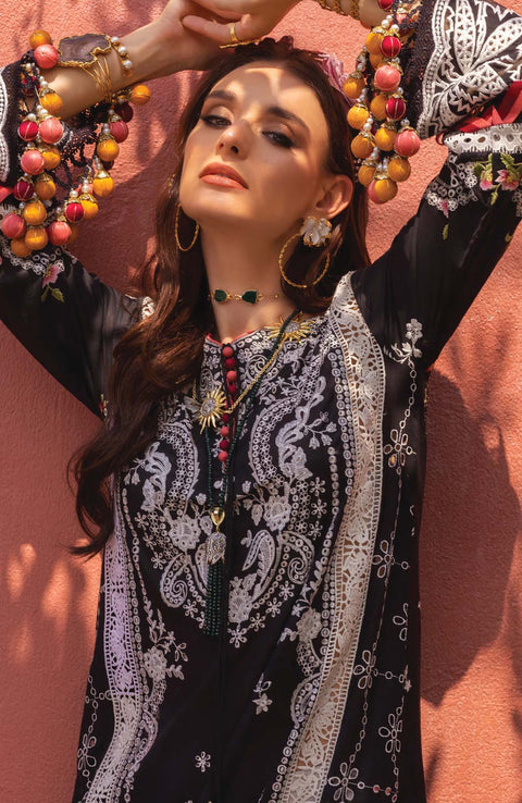 Annus Abrar - Neroli Luxury By Annus Abrar Lawn Suit'24 Unstitched 3 Piece Suit Summer Collection - aubranz.com