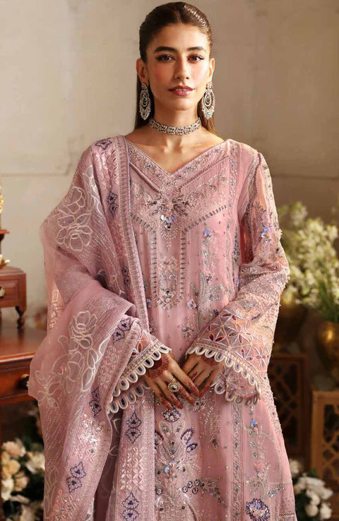 Nureh - Jhoomro By Nureh Embroidered Organza Suit Unstitched 3 Piece - aubranz.com