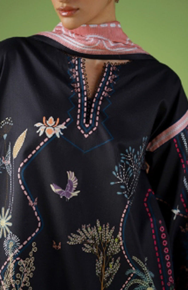 Saira_Rizwan - Joolie Prints Collecetion'25 By Saira Rizwan Printed Lawn Suit Unstitched 3 Piece - Summer Collection - aubranz.com