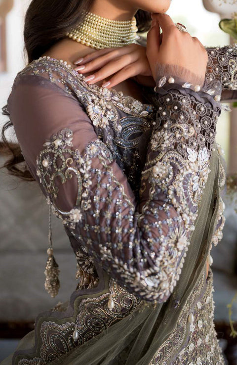 Elaf - Celebrations by Elaf Embroidered Organza Suit Unstitched 4 Piece - Formal Collection - aubranz.com