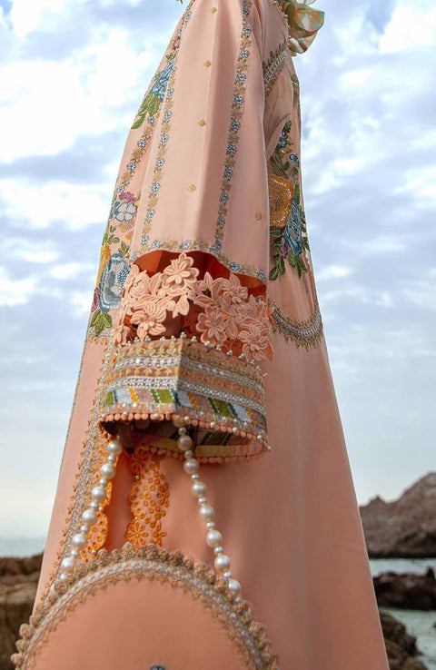 Mnr - Festive Eid Collection'24 By MNR Embroidered Suit Unstitched 3 Piece Eid Collection - aubranz.com