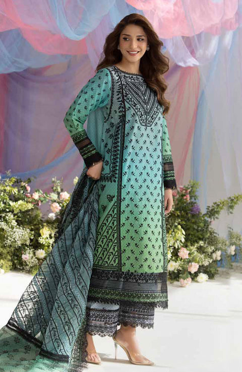 Sobia_Nazir - Sobia Nazir Luxury Lawn'25 Embroidered Suits Unstitched 3 Piece - Summer Collection - aubranz.com