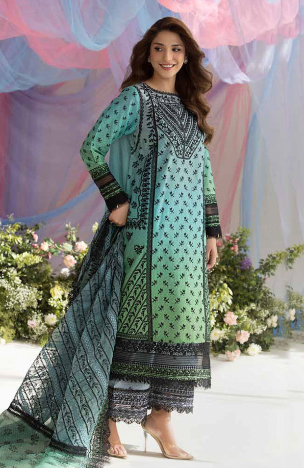 Sobia_Nazir - Sobia Nazir Luxury Lawn'25 Embroidered Suits Unstitched 3 Piece - Summer Collection - aubranz.com