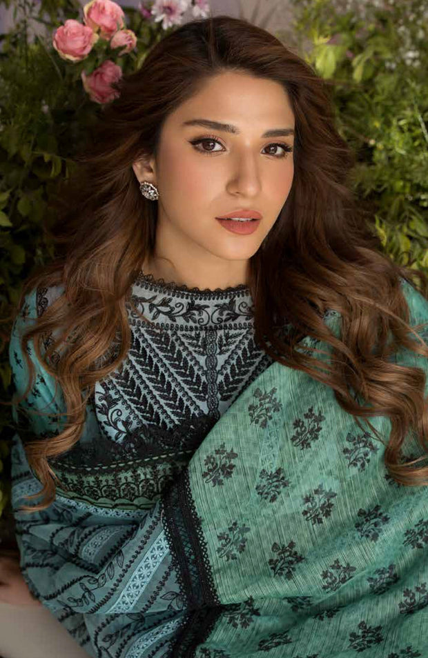 Sobia_Nazir - Sobia Nazir Luxury Lawn'25 Embroidered Suits Unstitched 3 Piece - Summer Collection - aubranz.com