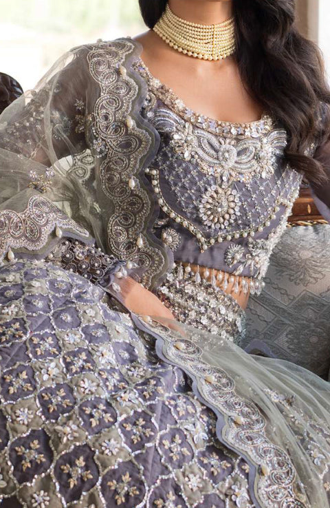 Elaf - Celebrations by Elaf Embroidered Organza Suit Unstitched 4 Piece - Formal Collection - aubranz.com