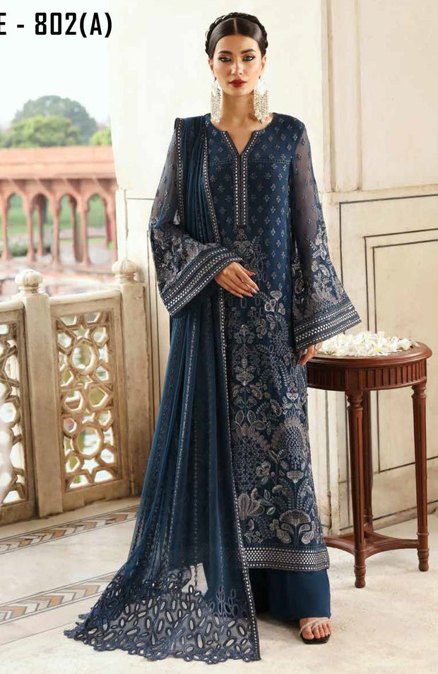 Flossie - Mehak Formals'24 By Flossia Unstitched 3 Piece Wedding formal Collection - aubranz.com