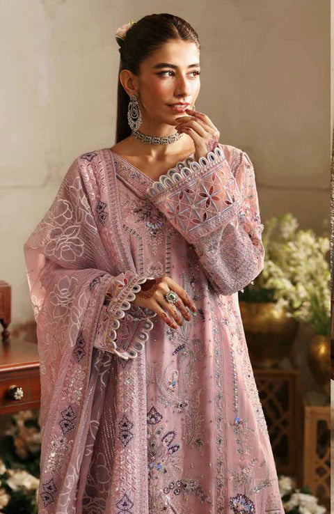 Nureh - Jhoomro By Nureh Embroidered Organza Suit Unstitched 3 Piece - aubranz.com