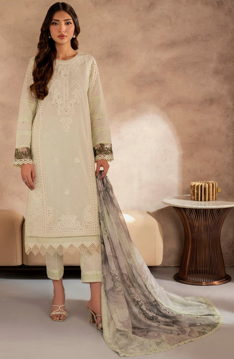 Zarif - Zarif Lawn'25 Embroidered Suits Unstitched 3 Piece - Summer Collection - aubranz.com
