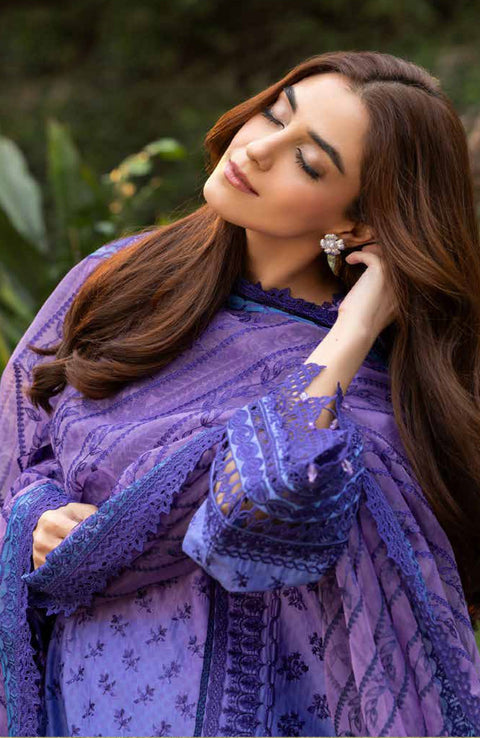 Sobia_Nazir - Sobia Nazir Luxury Lawn'25 Embroidered Suits Unstitched 3 Piece - Summer Collection - aubranz.com