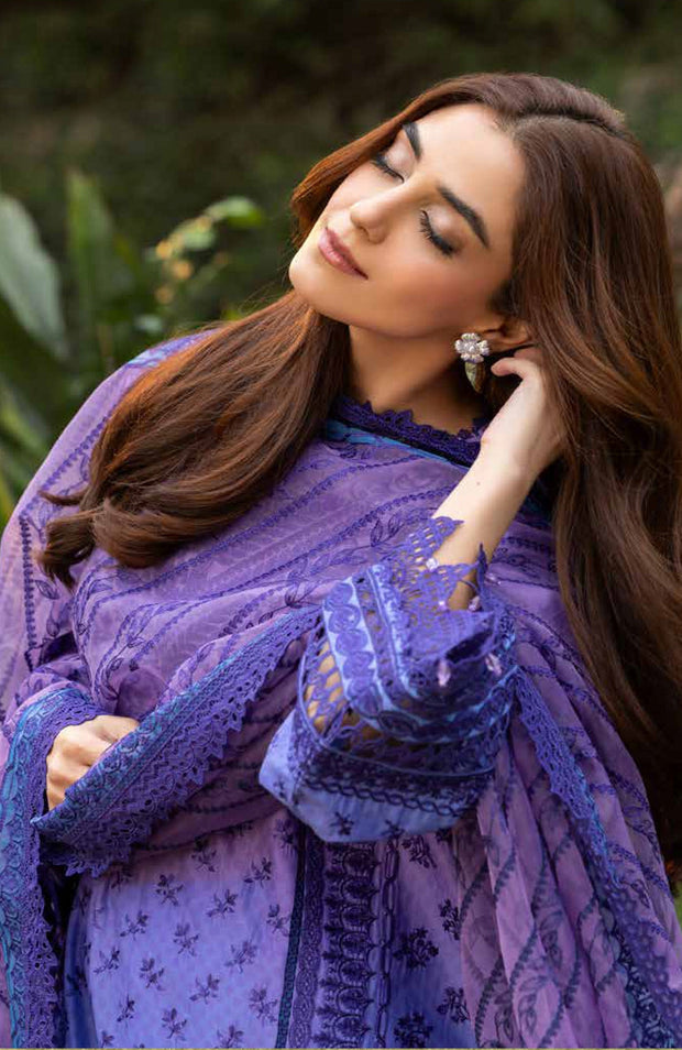 Sobia_Nazir - Sobia Nazir Luxury Lawn'25 Embroidered Suits Unstitched 3 Piece - Summer Collection - aubranz.com
