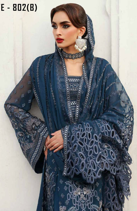 Flossie - Mehak Formals'24 By Flossia Unstitched 3 Piece Wedding formal Collection - aubranz.com