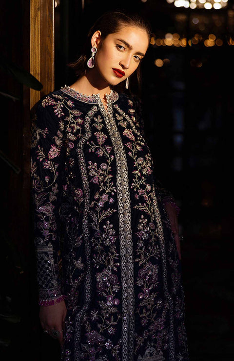 Mushq - Mushq Embroidered Velvet'24 Suit Unstitched 3 Piece - Winter Collection - aubranz.com