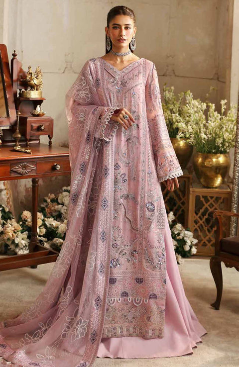 Nureh - Jhoomro By Nureh Embroidered Organza Suit Unstitched 3 Piece - aubranz.com