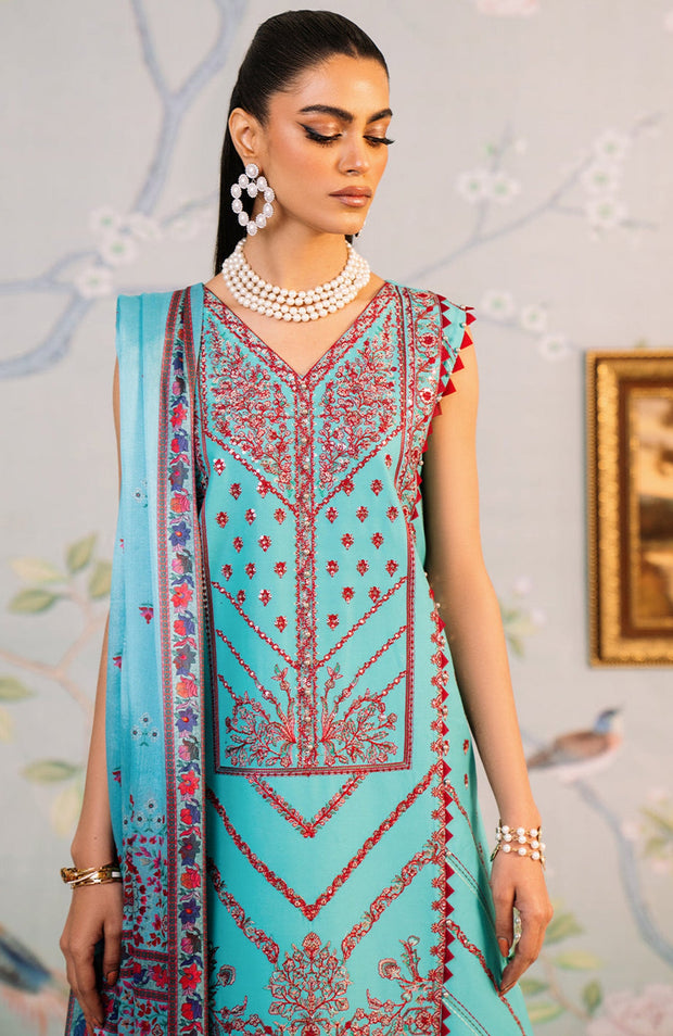 Binilyas - La'Hira Spring Summer By Bin Ilyas Lawn Collection'24 Unstitched 3 Piece Summer Collection - aubranz.com