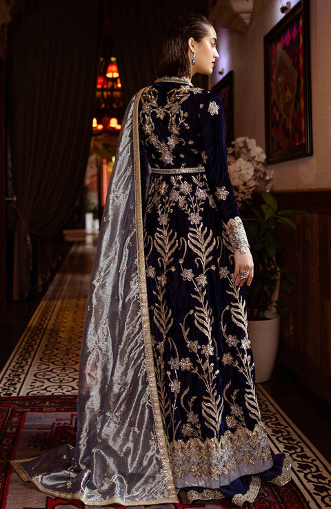 Mushq - Mushq Embroidered Velvet'24 Suit Unstitched 3 Piece - Winter Collection - aubranz.com