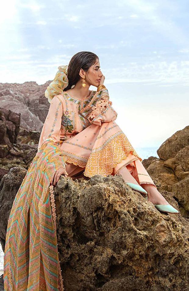 Mnr - Festive Eid Collection'24 By MNR Embroidered Suit Unstitched 3 Piece Eid Collection - aubranz.com
