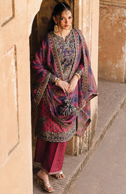 Xenia - Rumi Luxe'25 By Xenia Embroidered Chiffon Suit Unstitched 3 piece - Formal Collection - aubranz.com