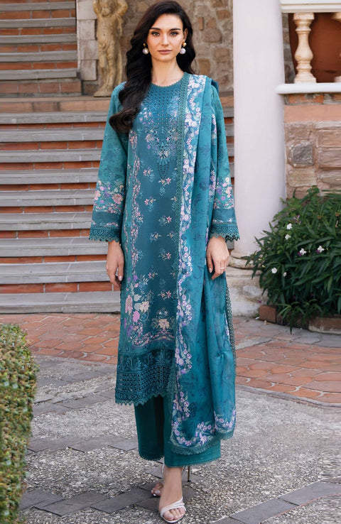 Afrozeh - Afrozeh Damask Lawn'25 Embroidered Suits Unstitched 3 Piece - Summer Collection - aubranz.com