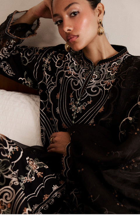 Zara_Shahjahan - Satori Lawn'25 By Zara Shahjahan Embroidered Suits Unstitched 3 Piece - Summer Collection - aubranz.com