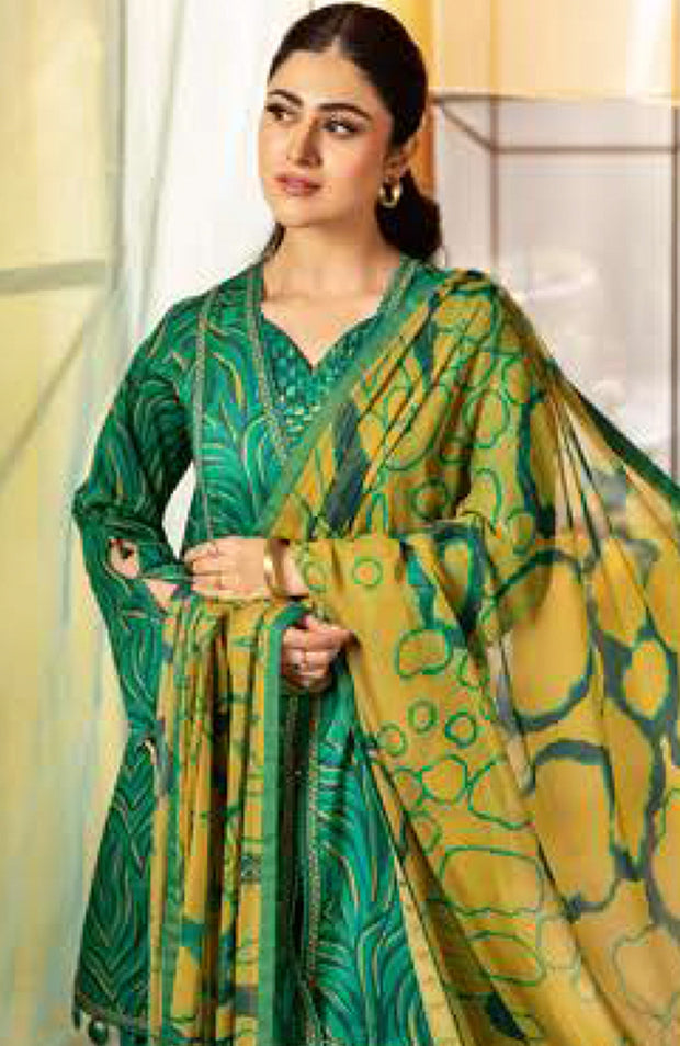 Mariab - Maria B M Basic Vol-1 Printed Lawn Suits Unstitched 3 Piece - Summer Collection - aubranz.com