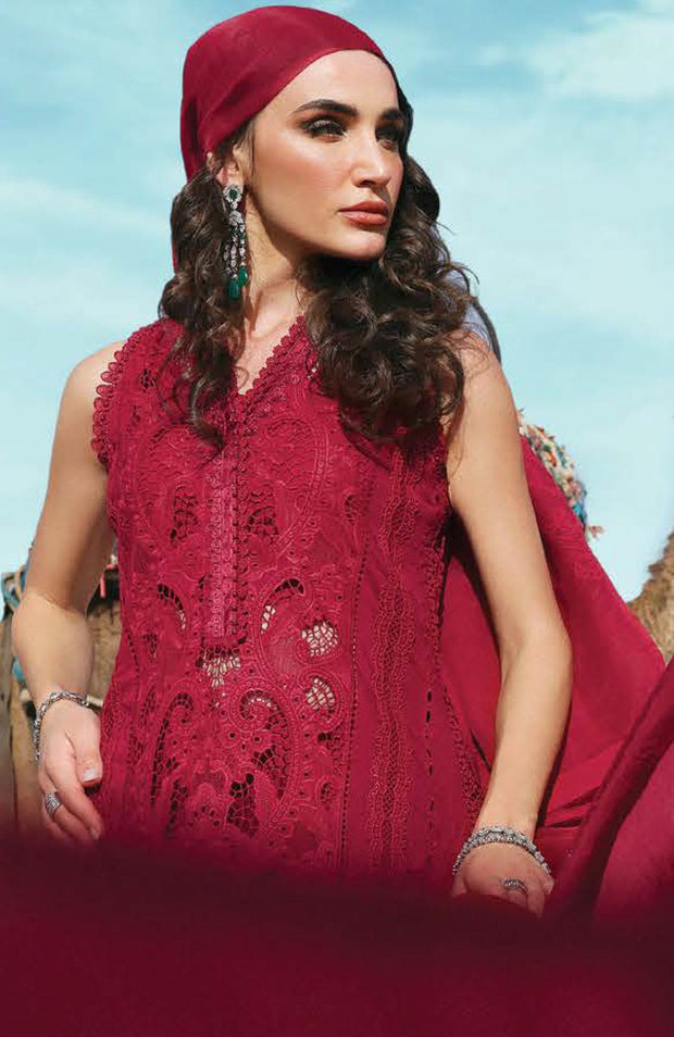 Mariab - Maria B Voyage a'Luxe x Morocco Luxury Lawn'25 Embroidered Suits Unstitched 3 Piece - Summer Collection - aubranz.com
