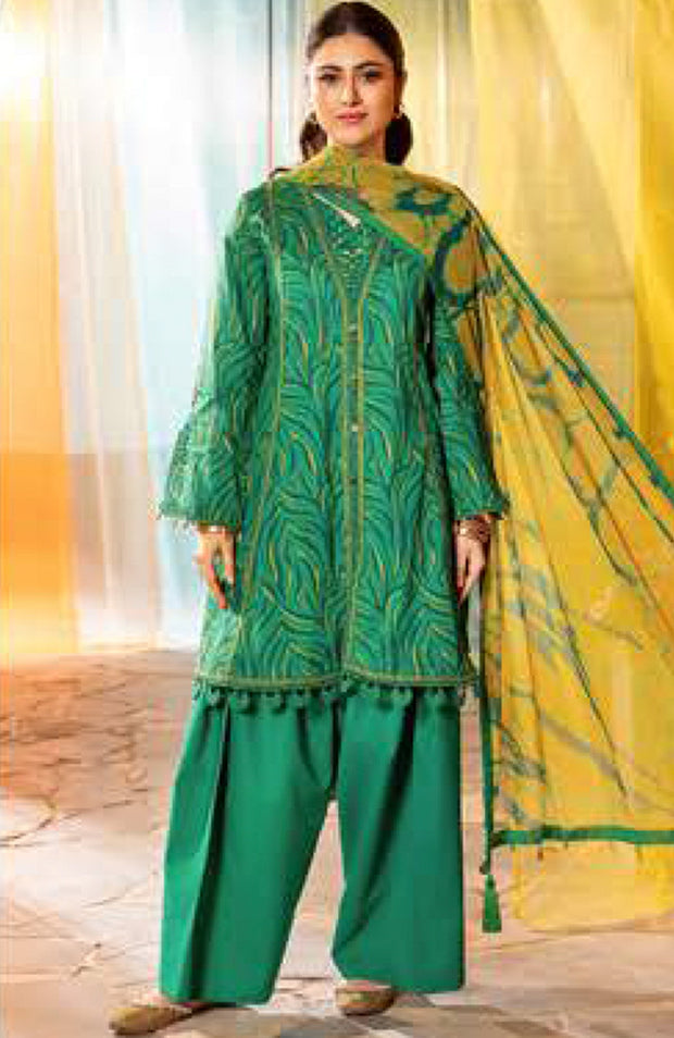Mariab - Maria B M Basic Vol-1 Printed Lawn Suits Unstitched 3 Piece - Summer Collection - aubranz.com