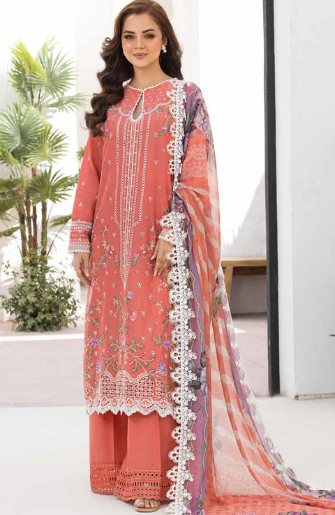 Sobia_Nazir - Sobia Nazir Vital Lawn'25 Embroidered Suits Unstitched 3 Piece - Summer Collection - aubranz.com