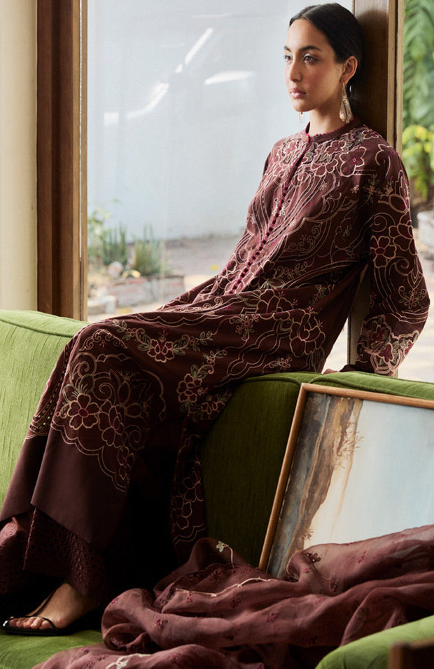 Zara_Shahjahan - Satori Lawn'25 By Zara Shahjahan Embroidered Suits Unstitched 3 Piece - Summer Collection - aubranz.com