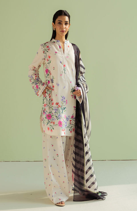 Zara_Shahjahan - Coco Prints'25 by Zara Shahjahan Printed Lawn Suit Unstitched 3 Piece - Summer Collection - aubranz.com