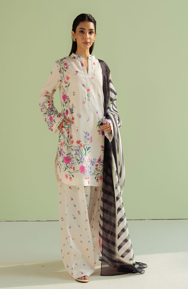 Zara_Shahjahan - Coco Prints'25 by Zara Shahjahan Printed Lawn Suit Unstitched 3 Piece - Summer Collection - aubranz.com