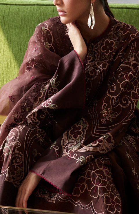 Zara_Shahjahan - Satori Lawn'25 By Zara Shahjahan Embroidered Suits Unstitched 3 Piece - Summer Collection - aubranz.com