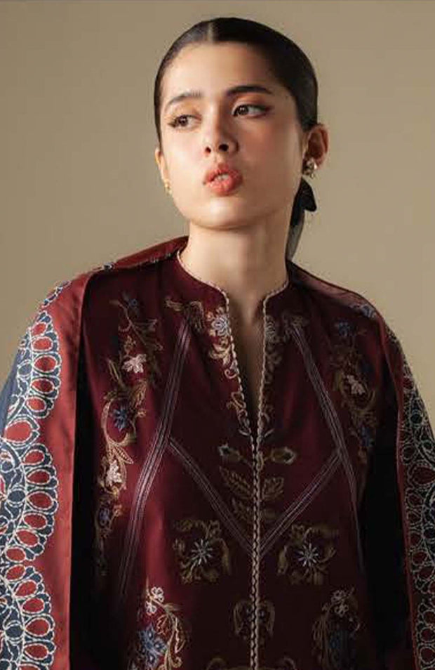 Zara_Shahjahan - COCO WINTER'25 BY ZARA SHAHJAHAN EMBROIDERED KHADDAR SUITS UNSTITCHED 3 PIECE - WINTER COLLECTION - aubranz.com