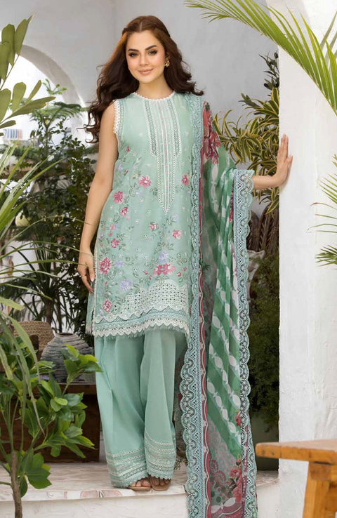 Sobia_Nazir - Sobia Nazir Vital Lawn'25 Embroidered Suits Unstitched 3 Piece - Summer Collection - aubranz.com