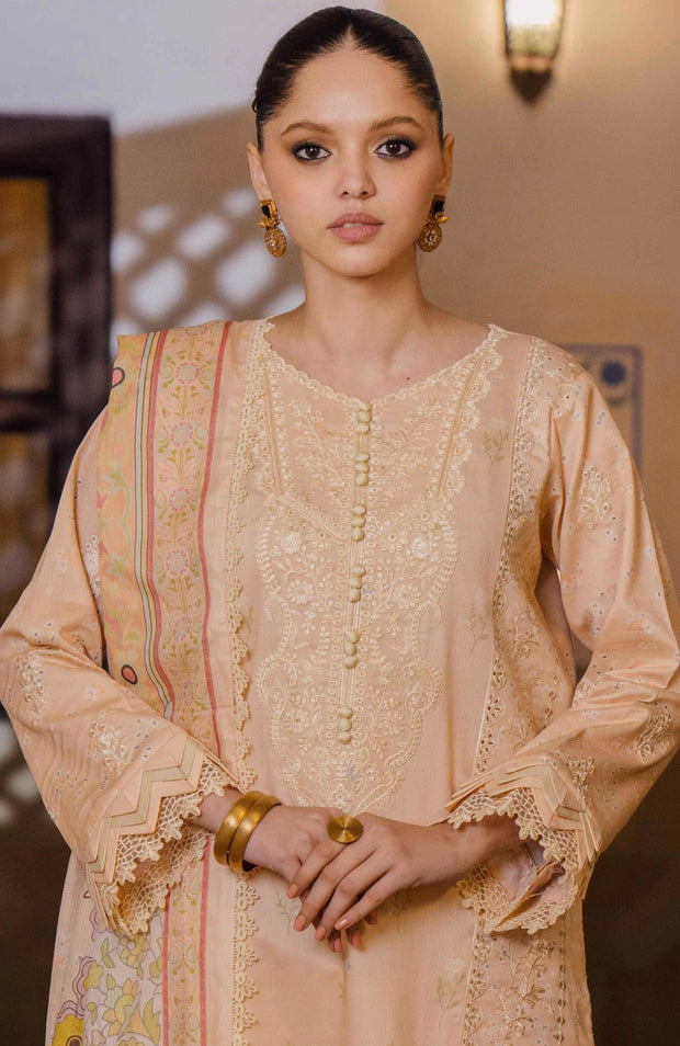 Abyaan - SHEZLIN CHIKANKARI LAWN'24 BY AABYAAN - aubranz.com