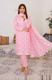 Abtextiles - Meerub Ikat Wrinkle Free Collection'25 By Ab Textiles Embroidered Lawn Suit Unstitched 3 Piece - Summer Collection - aubranz.com