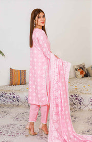 Abtextiles - Meerub Ikat Wrinkle Free Collection'25 By Ab Textiles Embroidered Lawn Suit Unstitched 3 Piece - Summer Collection - aubranz.com