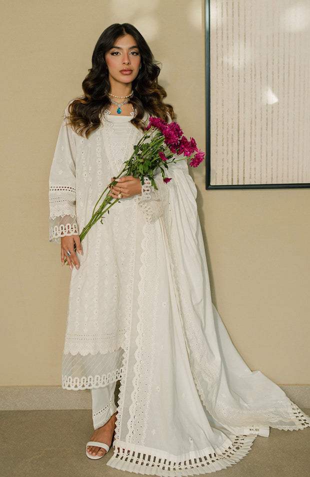 Zellbury - ZELLBURY EMBROIDERED COTTON SUITS'25 UNSTITCHED 3 PIECE - WINTER COLLECTION - aubranz.com