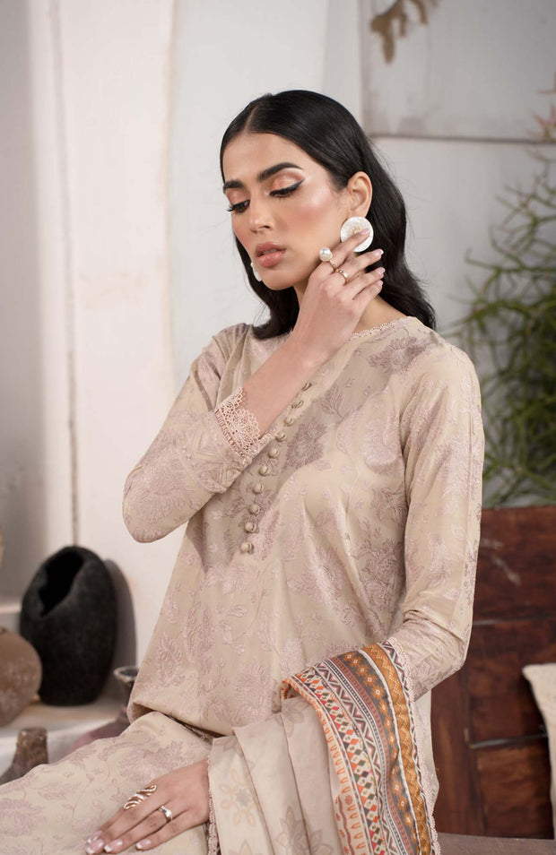 Zarif - Eid lawn By Zarif Lawn Suit Unstitched 3 Piece ZEFED24L 08 Divah - Summer Collection - aubranz.com