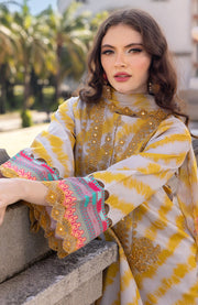 Charizma - Aghaz e Nou by Charizma Embroidered Lawn Suit Unstitched 3 Piece - Summer Collection - aubranz.com