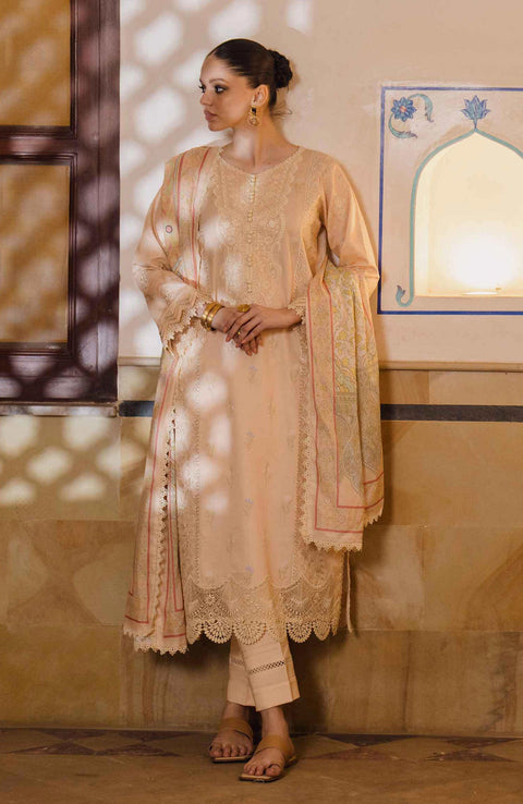 Abyaan - SHEZLIN CHIKANKARI LAWN'24 BY AABYAAN - aubranz.com