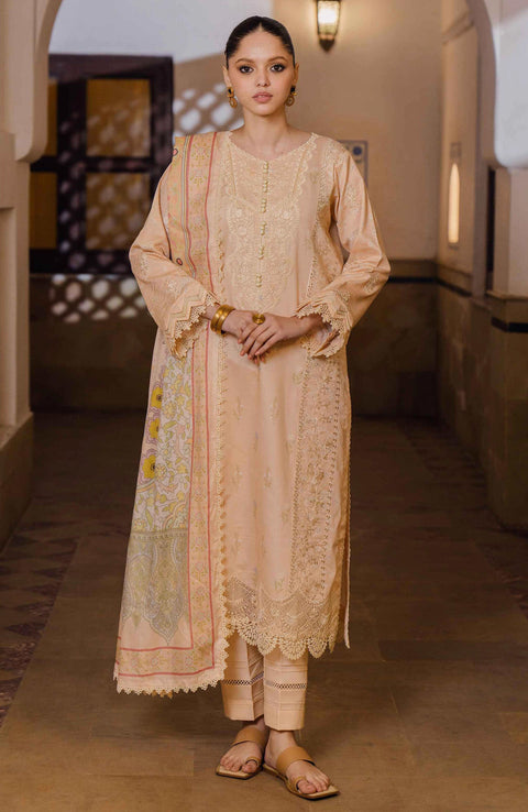 Abyaan - SHEZLIN CHIKANKARI LAWN'24 BY AABYAAN - aubranz.com
